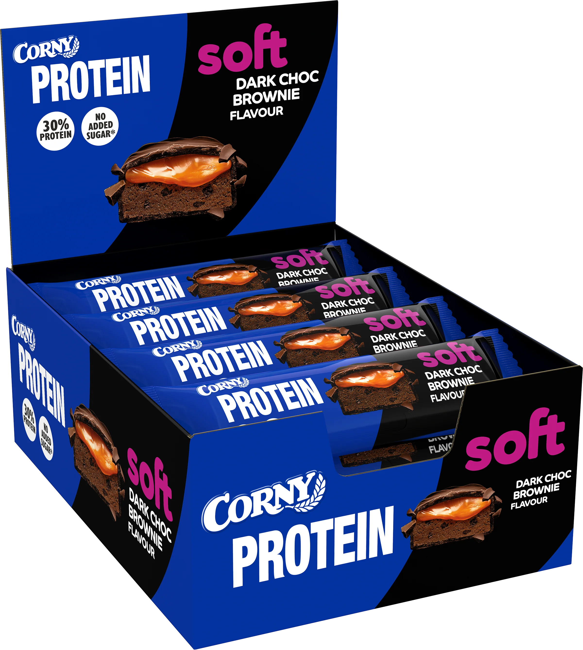 Barrita Corny Protein soft chocolate negro con brownie - Image 3