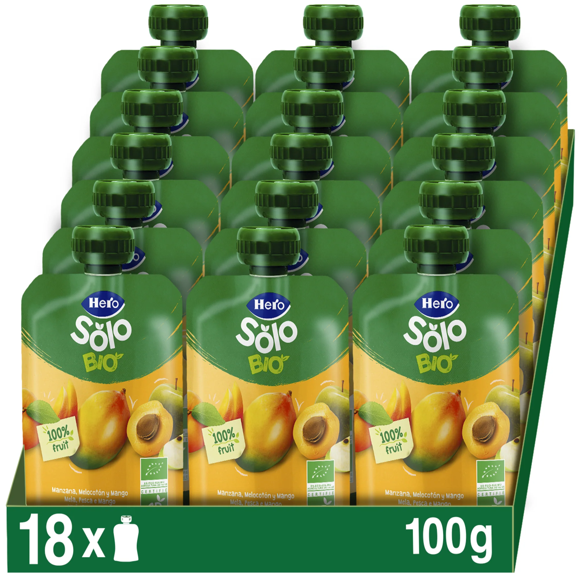 Bolsita Hero Solo Bio manzana melocotón y mango - Image 4