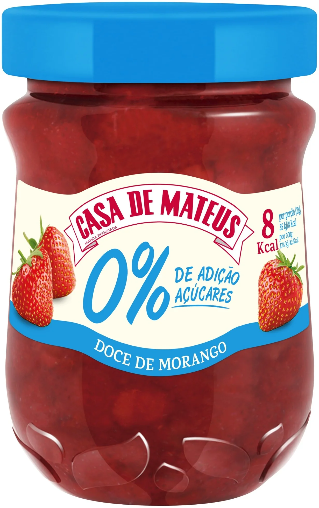 Doce Casa de Mateus Morango 0% Açúcares Adicionados