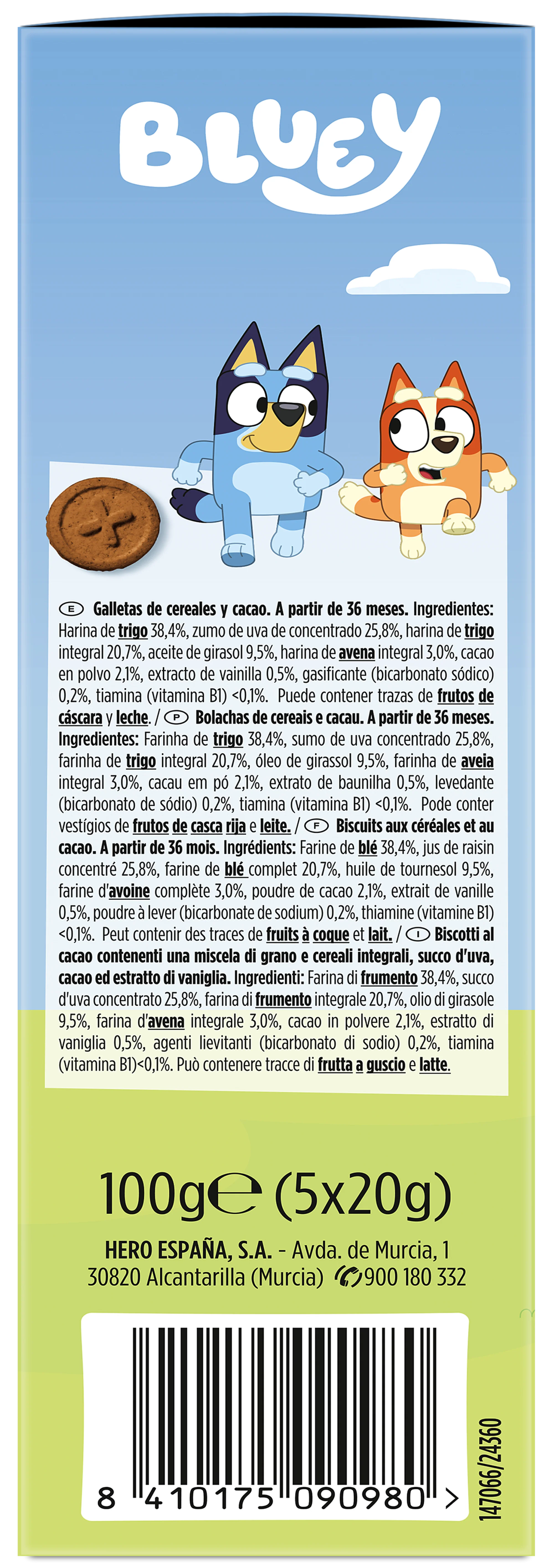 Galletas Hero Kids Bluey cacao - Image 3