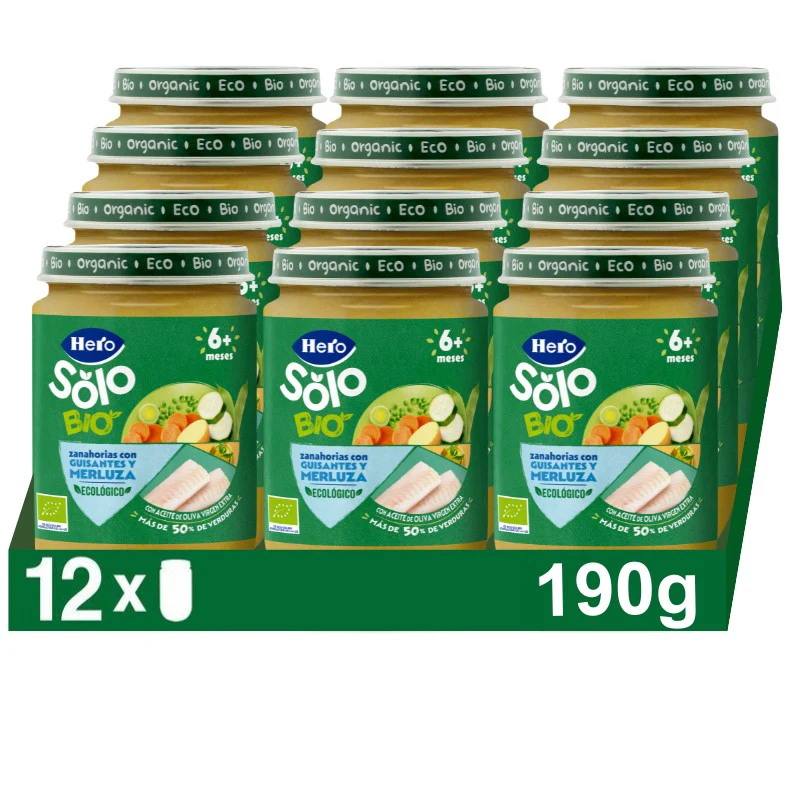 Tarrito Eco Hero Solo zanahoria guisantes y merluza - Image 4