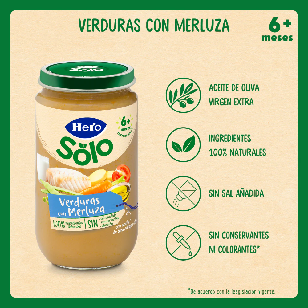 Tarrito Hero Solo verduras con merluza - Image 5